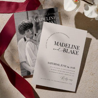 Invitation à la fête de fiançailles MADDIE