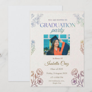 Invitation à la fête de fin d'études