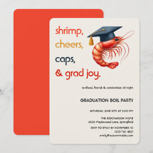 Invitation à la fête de fin d'études avec Boil de 
