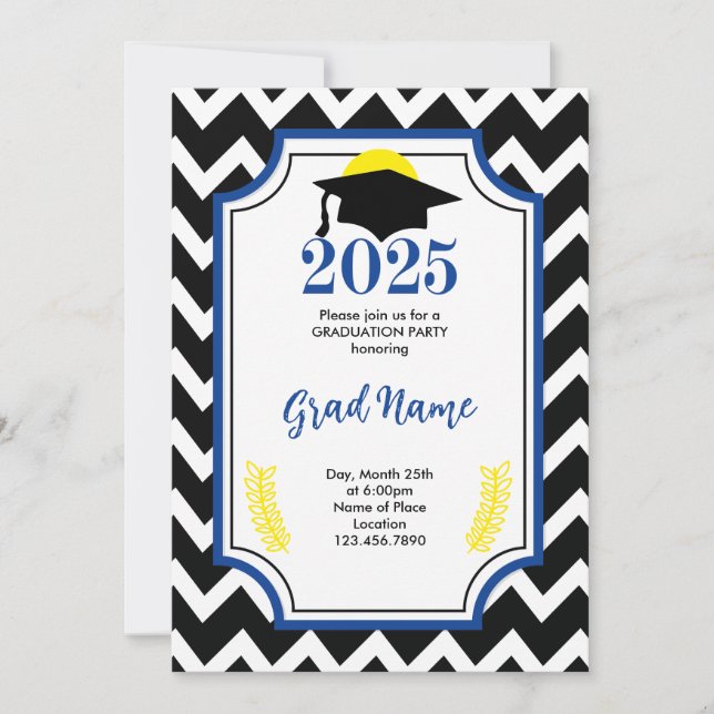 Invitation à la fête de fin d'études de la promoti (Devant)