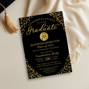 Invitation à la fête de fin d'études de l'école d'
