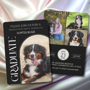 Invitation à la fête de fin d'études du chien Phot
