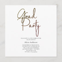 Invitation à la fête de fin d'études | Laga Font N
