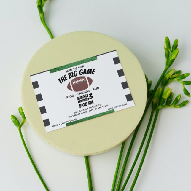 Invitation à la fête de football (Créateur téléchargé)