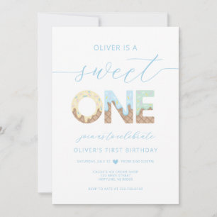 Invitation à la fête de glace Sweet One