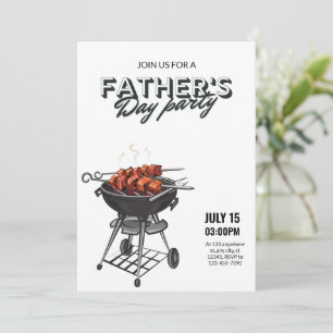 Invitation à la fête de grillades de la fête des p