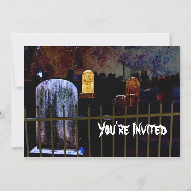 Invitation à la fête de Halloween (Devant)