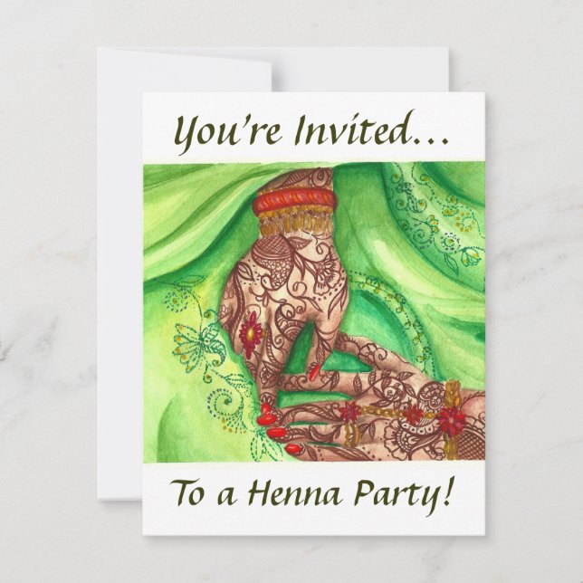 Invitation à la fête de henné (Devant)
