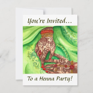 Invitation à la fête de henné