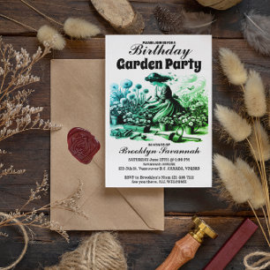 Invitation à la fête de jardin délice des jardins
