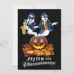 Invitation à la fête de jazz Halloween « Rythme et
