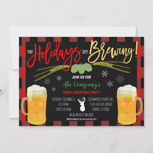 Invitation à la fête de la bière (Devant)