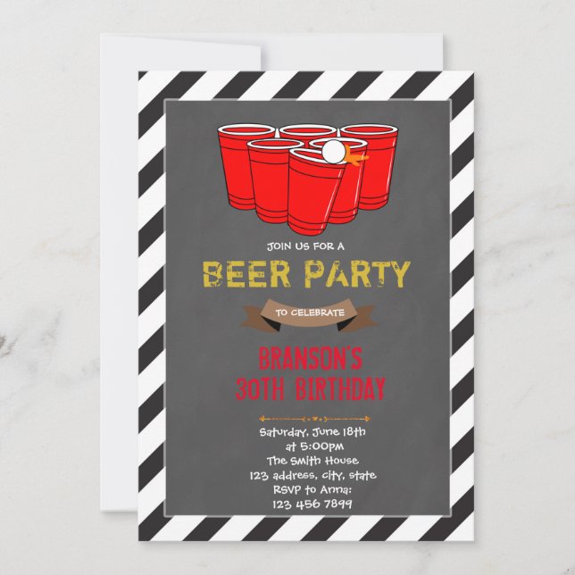Invitation à la fête de la bière (Devant)