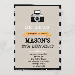 Invitation à la fête de la caméra