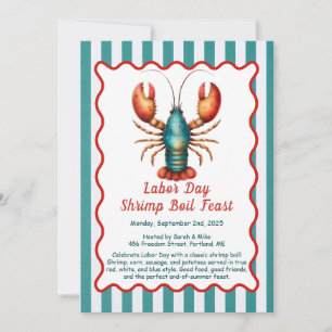 Invitation à la fête de la crevette de la fête du