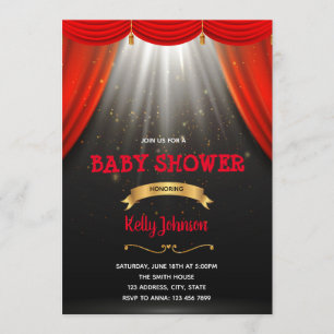 Invitation à la fête de la douche de Broadway