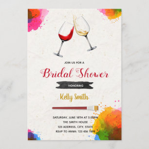 Invitation à la fête de la douche nuptiale