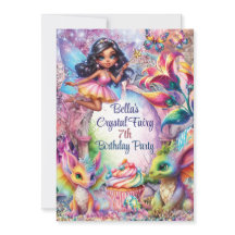 Invitation à la fête de la forêt de fée cristallin