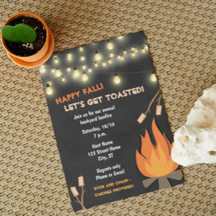 Invitation à la fête de la grande flambée d'automn