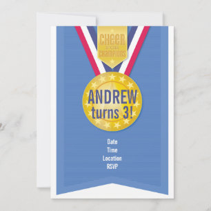 Invitation à la fête de la médaille d'or