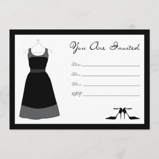 Invitation à la fête de la petite robe noire