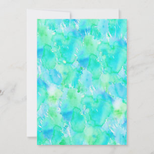 Invitation à la fête de la piscine Watercolor