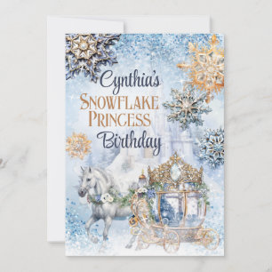 Invitation à la fête de la princesse Snowflake