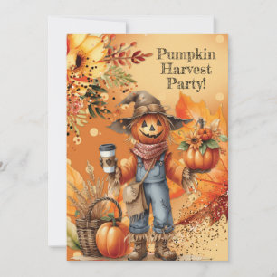 Invitation à la fête de la récolte de citrouilles