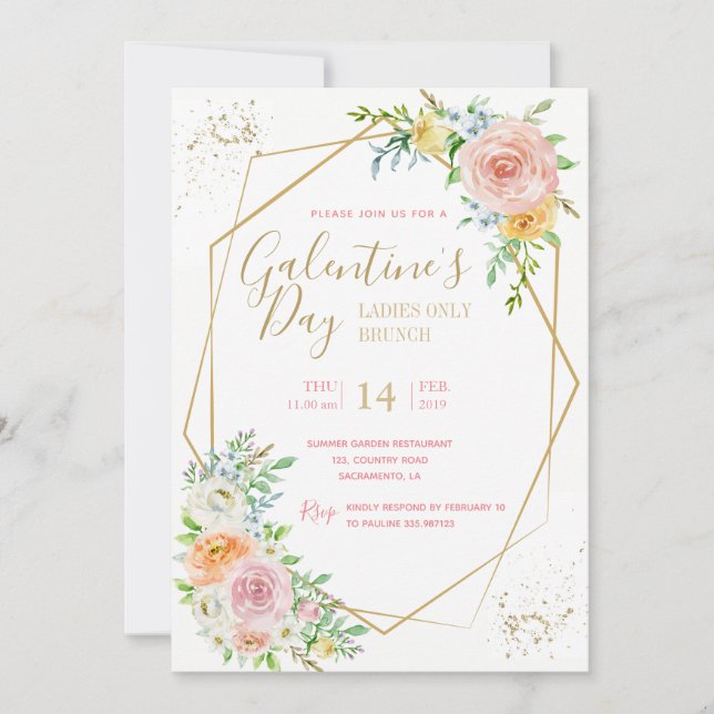 Invitation à la fête de la Saint-Galentin (Devant)