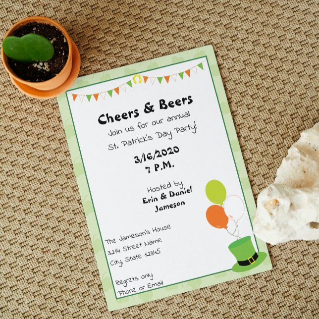 Invitation à la fête de la Saint-Patrick (Créateur téléchargé)