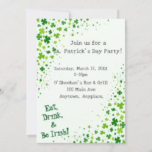 Invitation à la fête de la Saint-Patrick