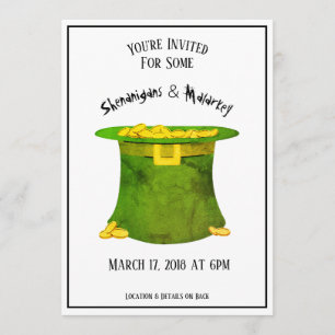 Invitation à la fête de la Saint-Patrick Casquette