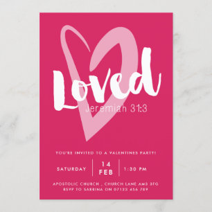 Invitation à la fête de la Saint-Valentin