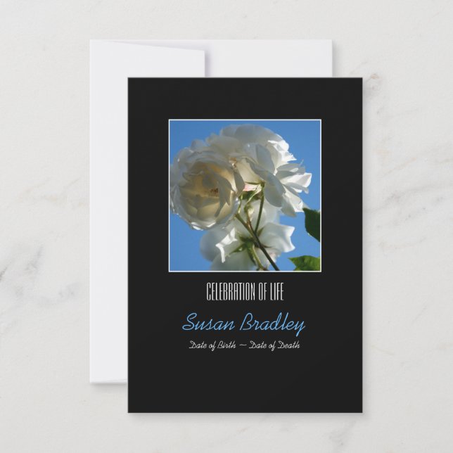 Invitation à la fête de la vie des Roses blanches  (Devant)