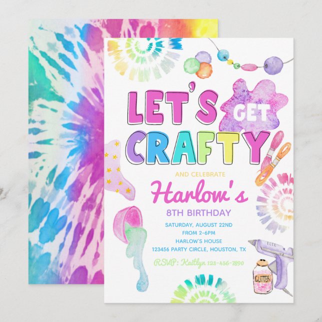 Invitation à la fête de l'artisanat | Invitation à (Devant / Derrière)
