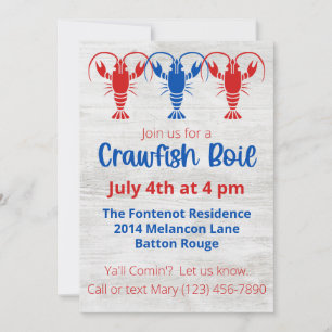 Invitation à la Fête de l'Ébullition des Écrevisse