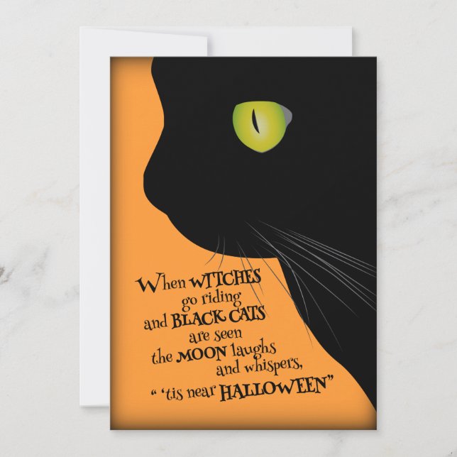 Invitation à la fête de l'Halloween (Devant)