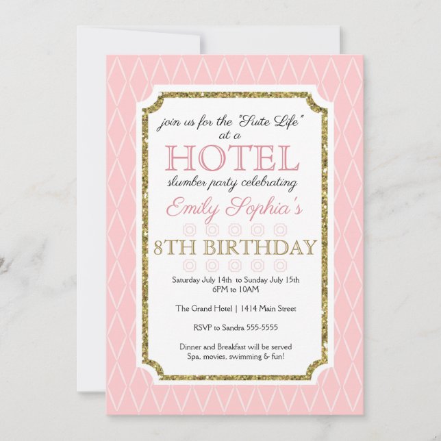 Invitation à la fête de l'hôtel (Devant)
