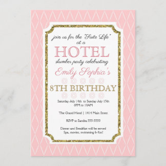 Invitation à la fête de l'hôtel