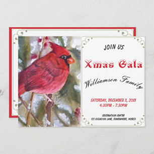 INVITATION À LA FÊTE DE L'OISEAU CARDINAL ROUGE XM