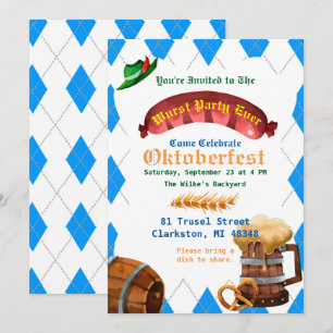 Invitation à la fête de l'Oktoberfest