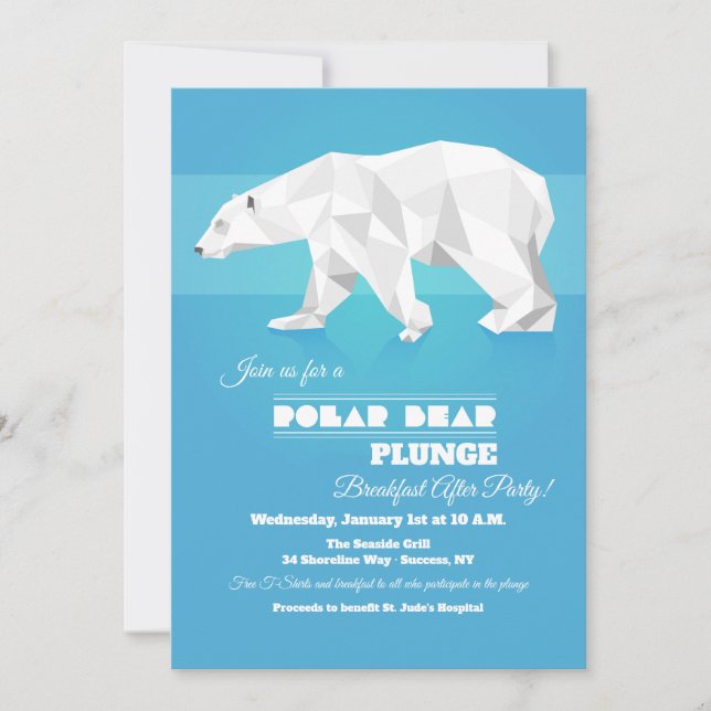 Invitation à la fête de l'Ours polaire (Devant)