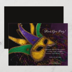 Invitation à la fête de Mardi Gras
