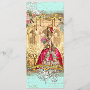Invitation à la fête de Marie Antoinette à Versail