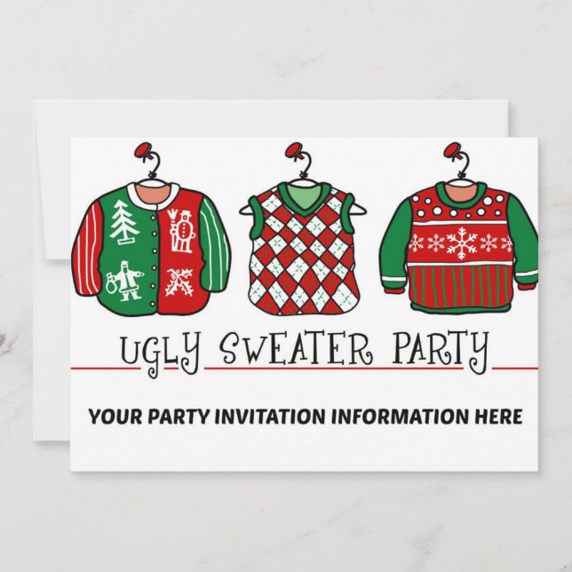 Invitation à la fête de Noël (Devant)