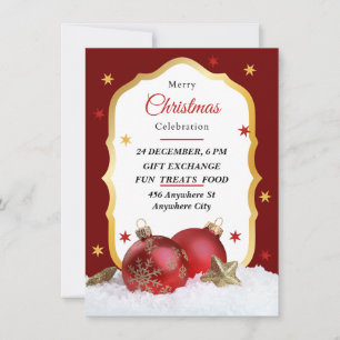 Invitation à la fête de Noël
