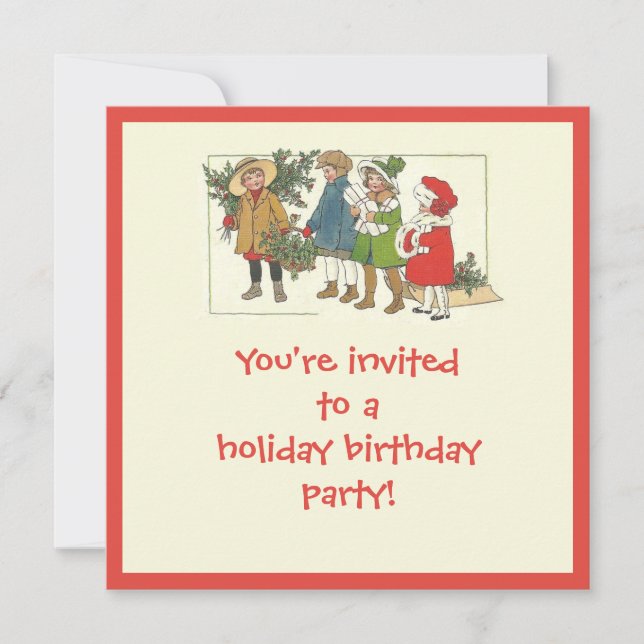 Invitation à la fête de Noël (Devant)