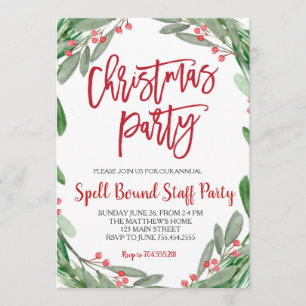 Invitation à la fête de Noël