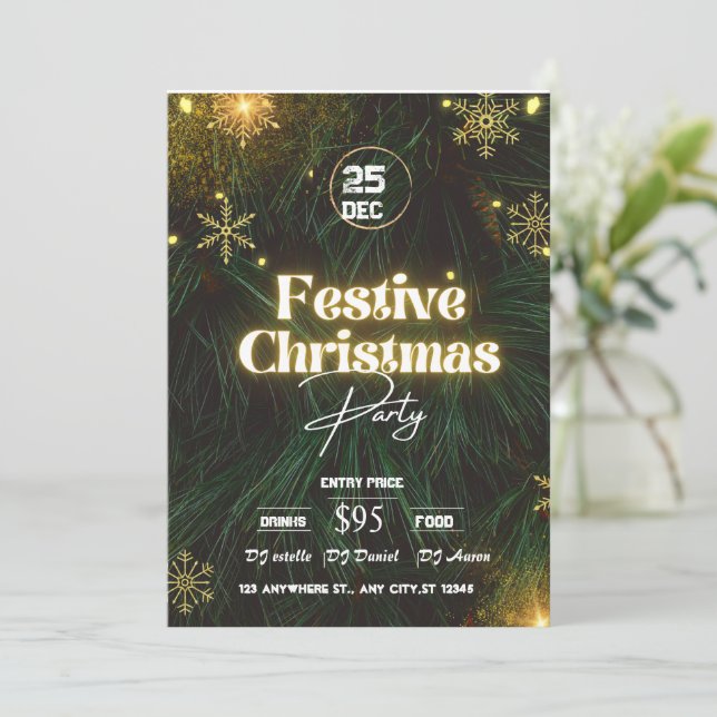 Invitation à la fête de Noël (Debout devant)
