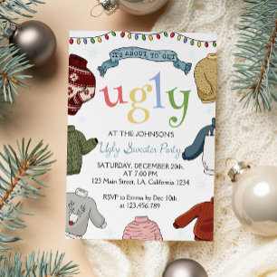 Invitation à la fête de Noël